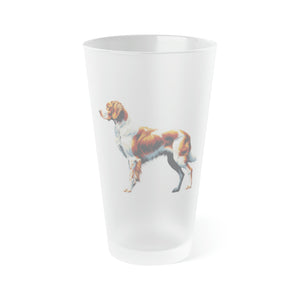 Brittany - Frosted Pint Glass - FowlBound