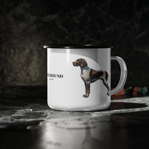 German Shorthair Pointer - Enamel Camp Mug - FowlBound