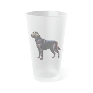 Black Lab - Frosted Pint Glass - FowlBound