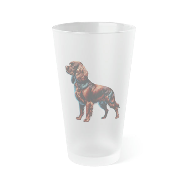 Boykin Spaniel - Frosted Pint Glass - FowlBound