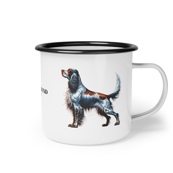 English Setter - Enamel Camp Mug - FowlBound