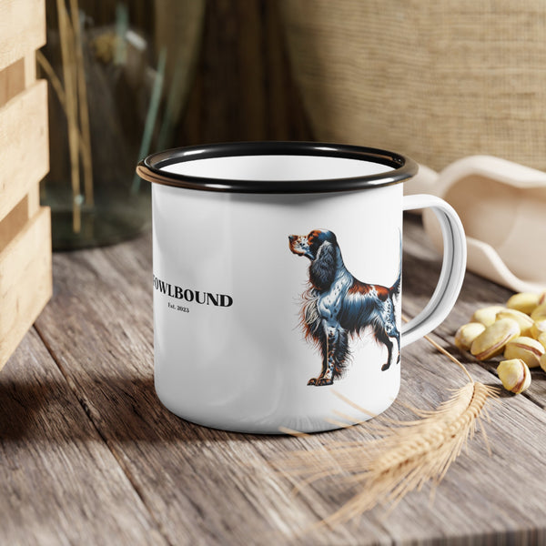 English Setter - Enamel Camp Mug - FowlBound