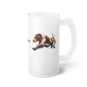 Flying Brittany - Frosted Beer Mug - FowlBound