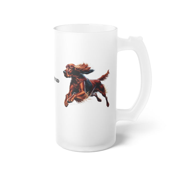 Flying Irish Setter - Frosted Beer Mug - FowlBound