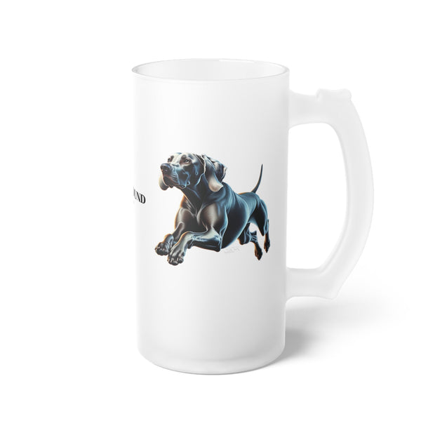 Flying Weim - Frosted Beer Mug - FowlBound