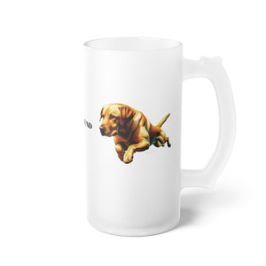 Flying Yellow Lab - Frosted Beer Mug - FowlBound