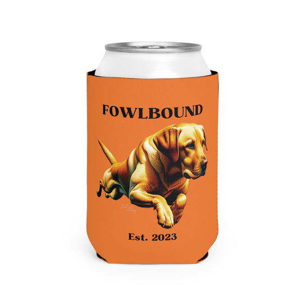 Flying Yellow Lab Koozie - FowlBound