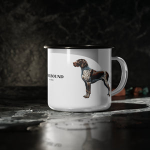 German Shorthair Pointer - Enamel Camp Mug - FowlBound