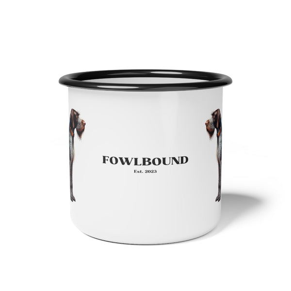 German Wirehaired Pointer - Enamel Camp Mug - FowlBound