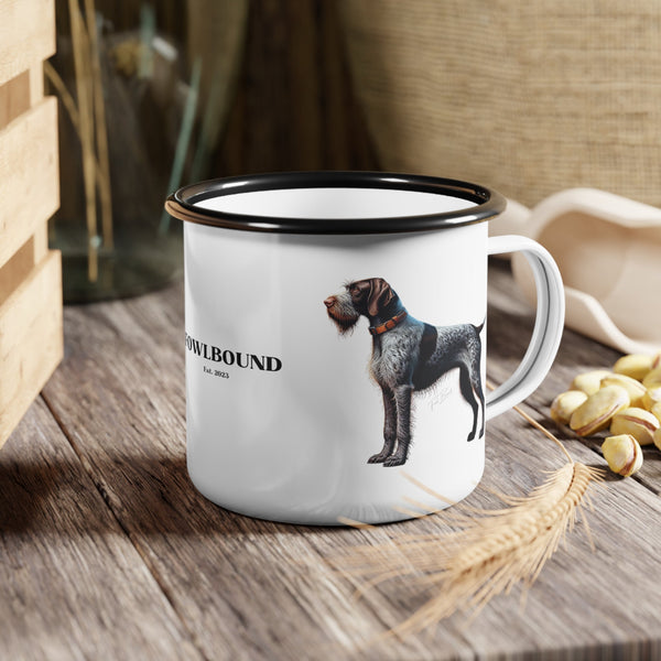 German Wirehaired Pointer - Enamel Camp Mug - FowlBound