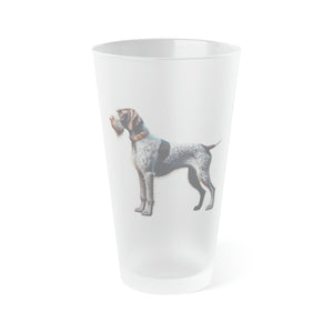 German Wirehaired Pointer - Frosted Pint Glass - FowlBound