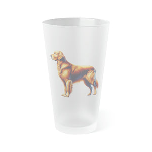 Golden Retriever - Frosted Pint Glass - FowlBound