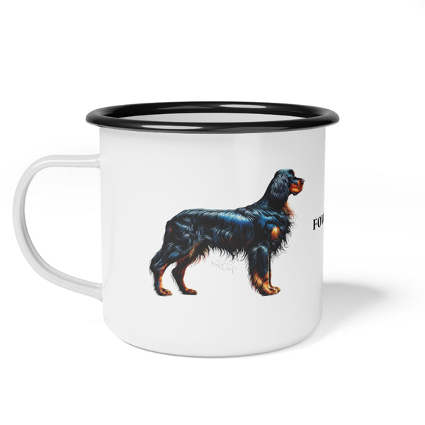 Gordon Setter Enamel - Enamel Camp Mug - FowlBound